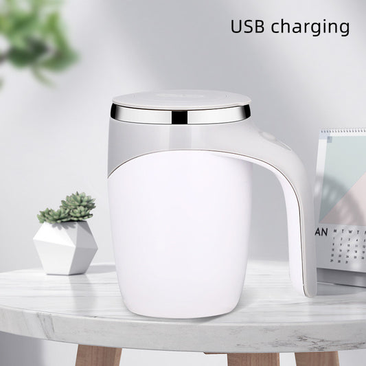 Self-Stirring Electric Coffee Mug - Rechargeable Magnetic Mixing Cup