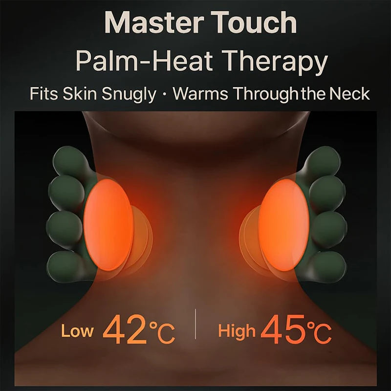 Smart Neck & Shoulder Massager - Pain Relief & Muscle Relaxtion جهاز مساج ذكي للرقبة والكتف - تخفيف الألم واسترخاء العضلات