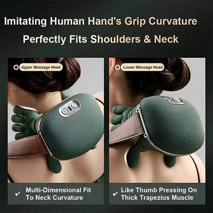 Smart Neck & Shoulder Massager - Pain Relief & Muscle Relaxtion جهاز مساج ذكي للرقبة والكتف - تخفيف الألم واسترخاء العضلات