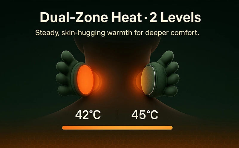Smart Neck & Shoulder Massager - Pain Relief & Muscle Relaxtion جهاز مساج ذكي للرقبة والكتف - تخفيف الألم واسترخاء العضلات